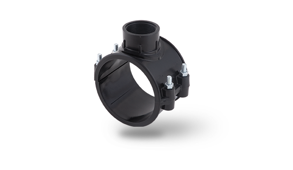 Седелка на трубу ПНД компрессионная 75х1 1/4" Poelsan (Турция)