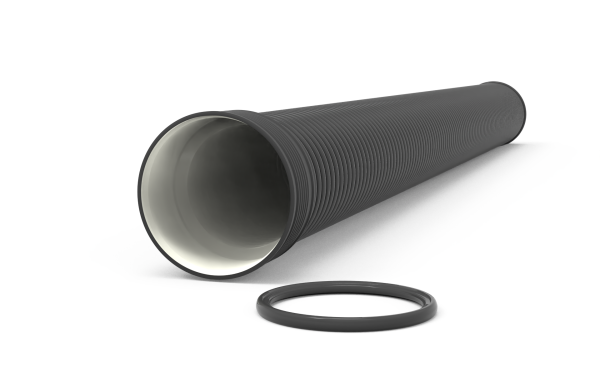 Двухслойная гофрированная труба с раструбом OD 1000 SN 8-9 FDplast